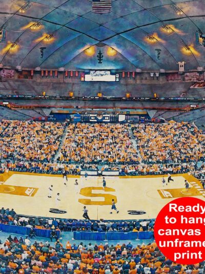 Canvas-Print of Syracuse University Orange, JMA Wireless Dome , Syracuse University Men's Basketball