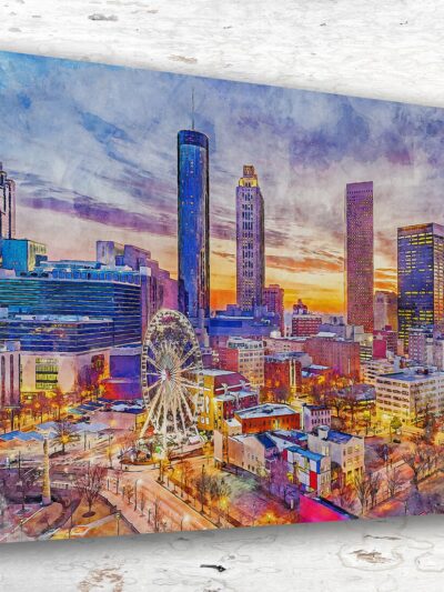 Atlanta Skyline Canvas Print