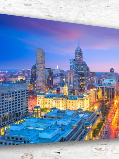 Indianapolis Beautiful Skyline Wall Art Canvas Print, Indianapolis canvas print, Indianapolis wall art decor