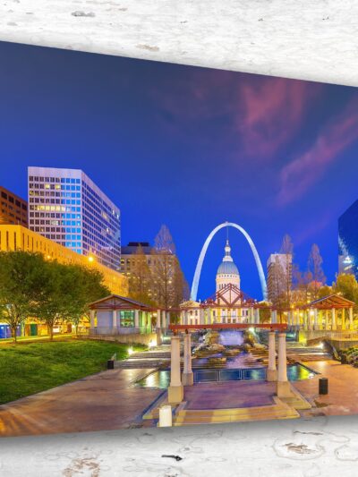 St Louis Canvas, St Louis Print, St Louis wall art, St Louis travel art print, St Louis Missouri, St Louis poster