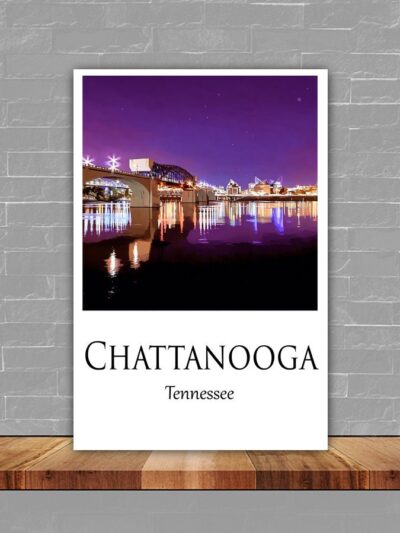 Chattanooga Canvas, Chattanooga Print, Chattanooga wall art, Chattanooga  travel art print ,Chattanooga art print Chattanooga poster