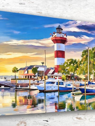 Gorgeous Hilton Head Watercolor Print on Canvas - Bring the Beauty of the Beach into Your Home, Hilton Head South Carolina Canvas Print