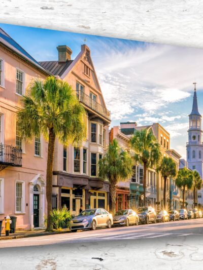 Colorful Charleston South Carolina Cityscape Canvas Print for Home Decor, Beautiful Charleston wall art, Charleston Art