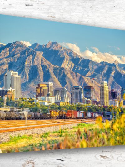 Beautiful Salt Lake City Skyline Print on Canvas - Perfect Addition to Your Wall Decor, Salt Lake City wall art on canvas