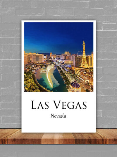 Las Vegas Canvas, Las Vegas Print, Las Vegas wall art, Las Vegas travel art print, Las Vegas Nevada, Las Vegas poster