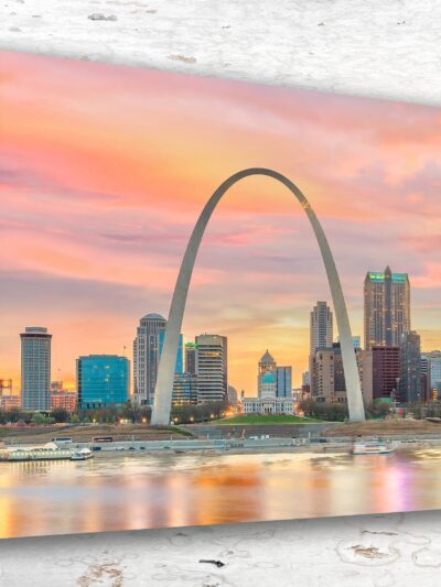 St Louis Canvas, St Louis Print, St Louis wall art, St Louis travel art print, St Louis Missouri, St Louis poster