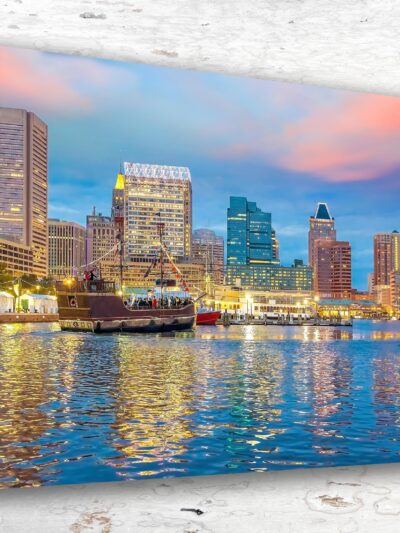 Baltimore travel art canvas print, Baltimore wall art, Baltimore canvas art,  Baltimore watercolor canvas wall art,  Baltimore print