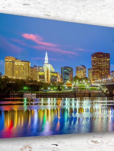 Hartford travel art canvas print, Hartford wall art, Hartford canvas art,   Hartford watercolor canvas wall art,  Hartford Connecticut print