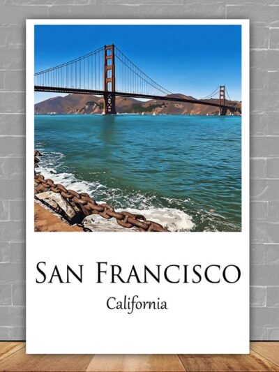 San Francisco Canvas, San Francisco Print, San Francisco  wall art,  San Francisco travel art print, San Francisco  poster