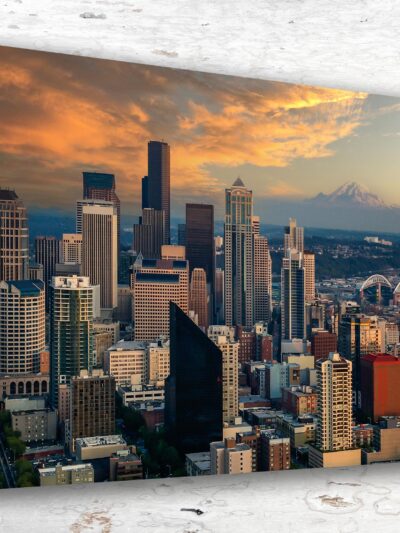 Seattle Washington  watercolor, Seattle wall art, Seattle canvas wall art, Seattle watercolor wall art, Seattle travel art